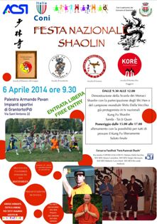 Festa Nazionale shaolin 2014